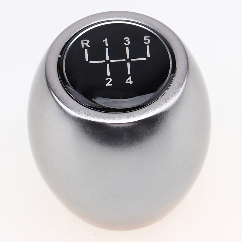 Universal Car Manual Gear Shift Knob Shifter + 5 6 Speed Emblem
