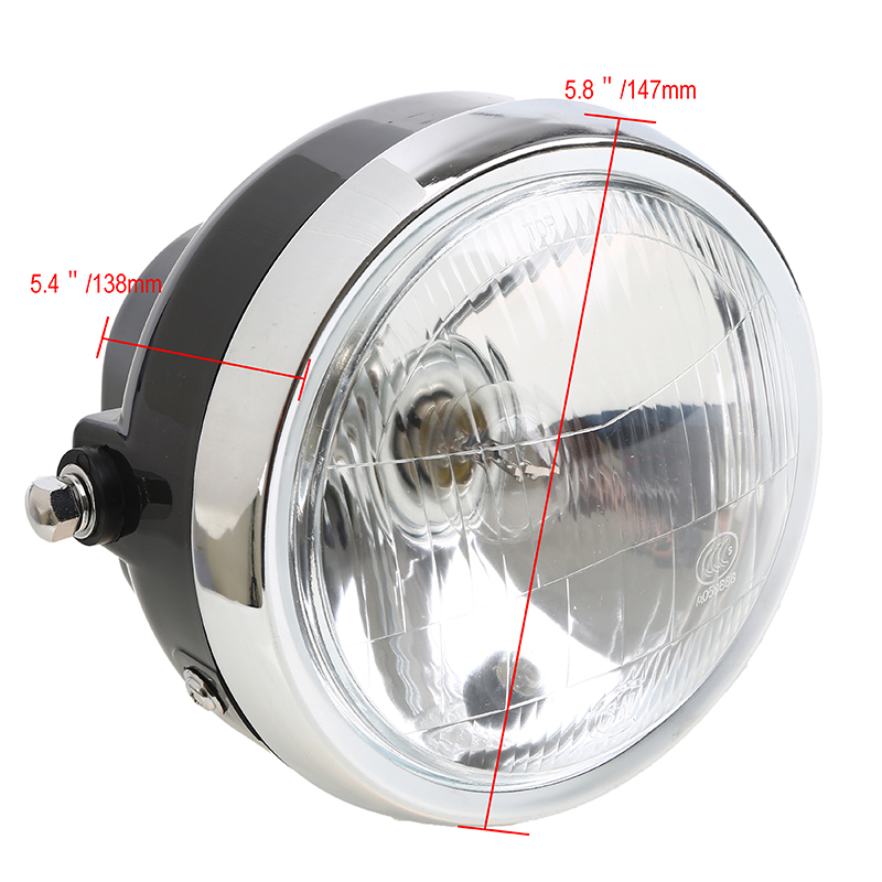 6Inch Round Motorcycle Dirt Bike Headlight Amber Lamp Head Light For