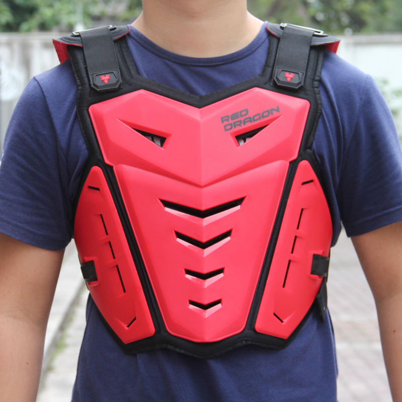 Red Roost Back Guard Chest Protector Motocross Dirt Bike Motorbike