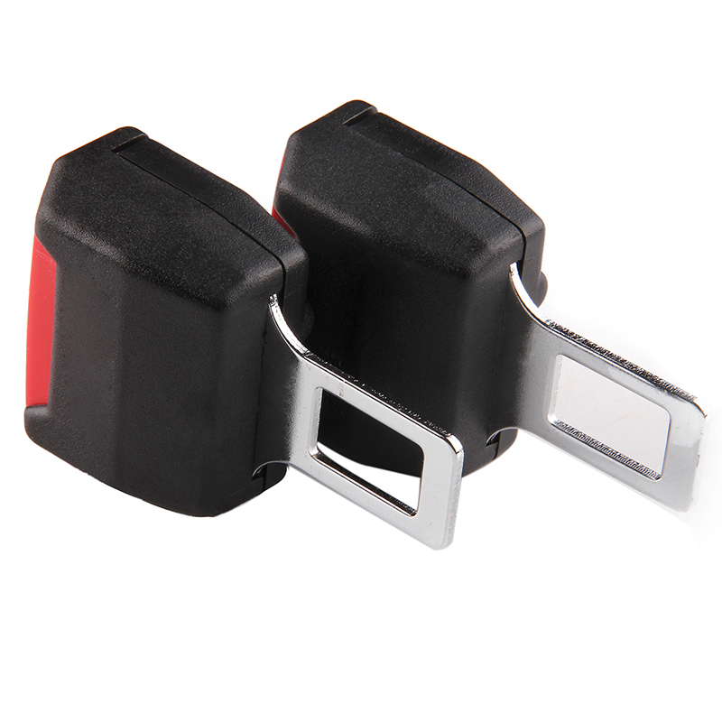 2PCS Universal Car Seat Belt Clip Adjustable Extension Adapter Buckle ...