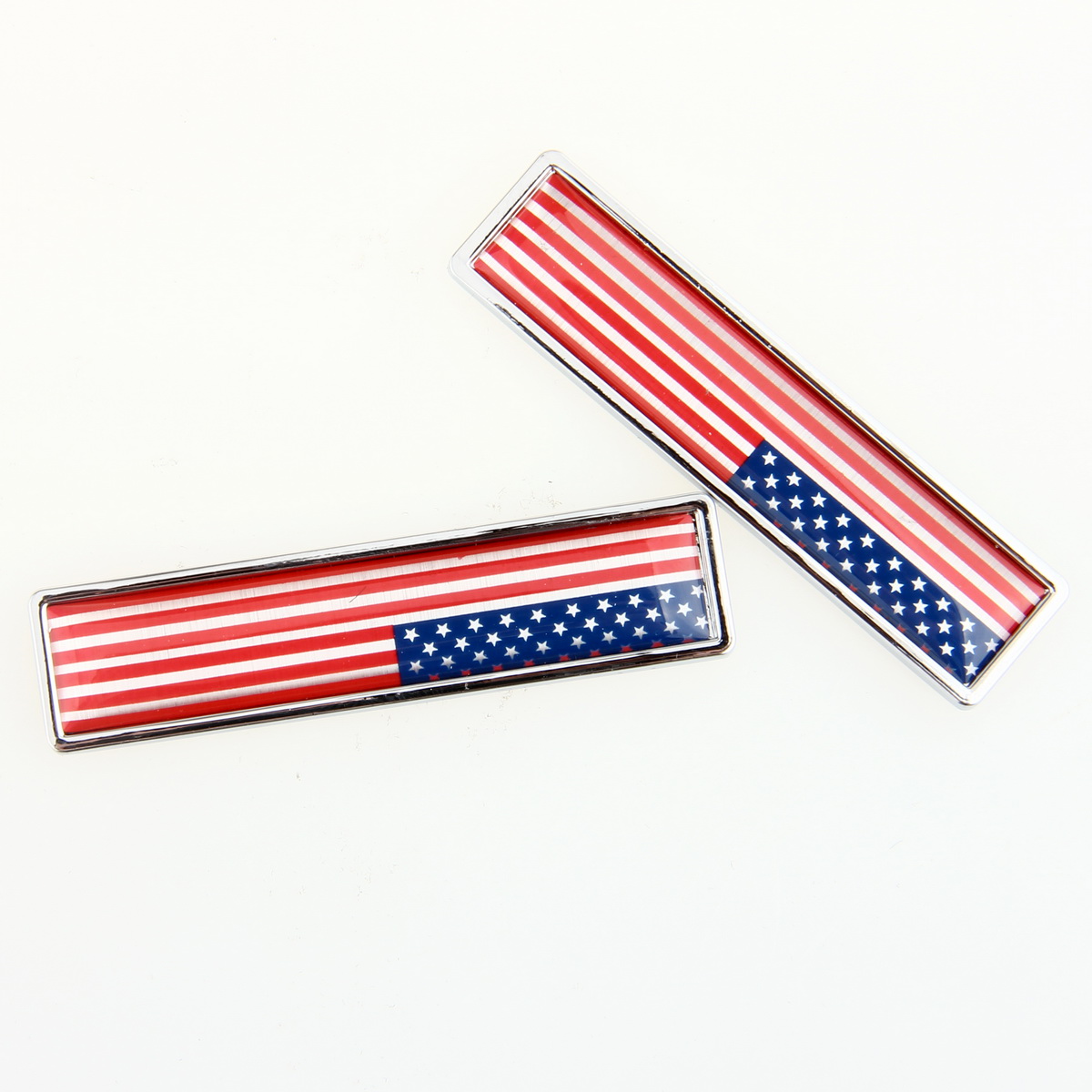 Car Auto Decor Truck Zinc Decorative American Flag Emblem Badge Decals ...