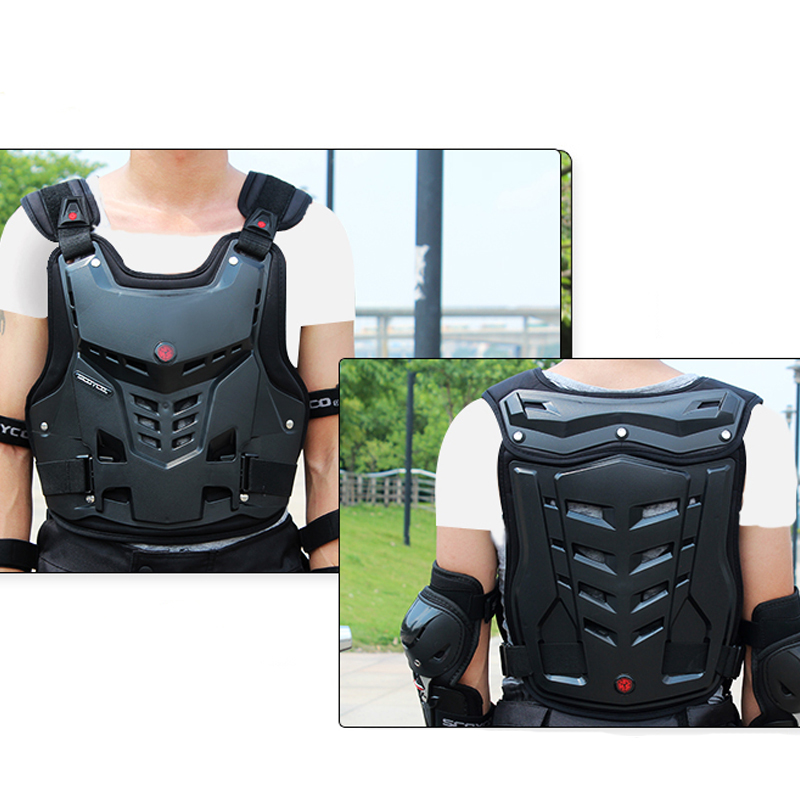 Motorcycle Motocross MTB Body Armor Back Guard Chest Protector Spine ...