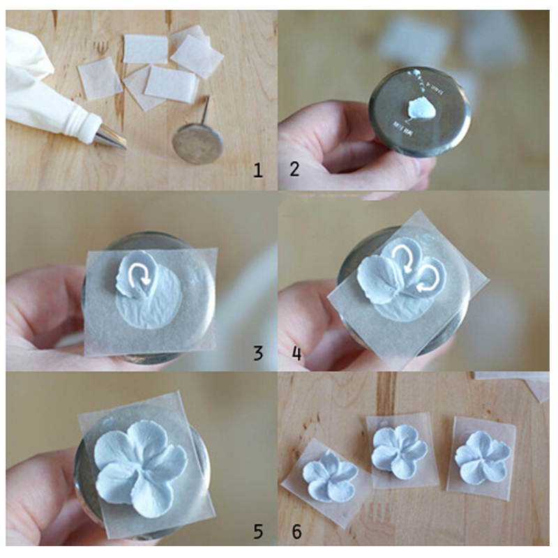 Cake Decorating Nail 7 Cm Rose Flower Maker Icing Cream Stainless